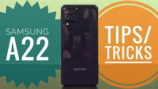 Samsung Galaxy A22 25 Tips and Tricks [upl. by Arraet91]