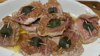 SALTIMBOCCA ALLA ROMANA di Betty e Marco  Ricetta facile e veloce [upl. by Ahsuoj]