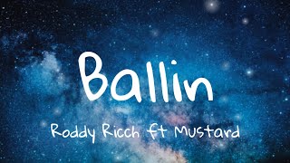 Roddy Ricch ft Mustard  Ballin Lyrics [upl. by Erehs]