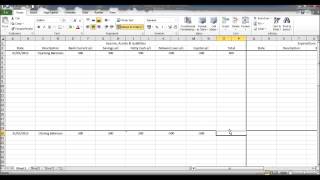 Create a Bookkeeping Spreadsheet using Microsoft Excel  Part 2 [upl. by Nyleimaj]