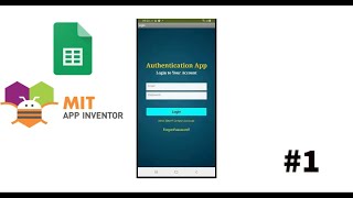 authentication app for Android  App inventor and Google Sheets [upl. by Ssitnerp]