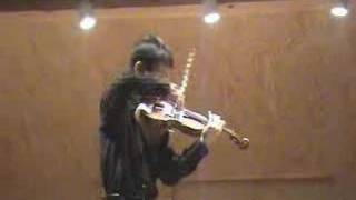 Violinist HaoMing Xie performs Les Arpeges by Wieniawski [upl. by Llewen]