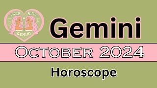 Gemini Horoscope October 2024 [upl. by Stead]