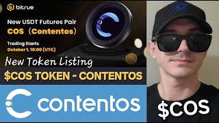 COS  CONTENTOS TOKEN CRYPTO COIN HOW TO BUY COS BITRUE ETH ETHEREUM BLOCKCHAIN NEW LISTING CEX [upl. by Gwennie378]