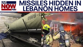 Israel releases photos of missiles in Lebanon homes  LiveNOW from FOX [upl. by Londoner]