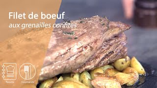 Filet de boeuf aux grenailles confites réalisé au four induction 6thsense [upl. by Anselmi]