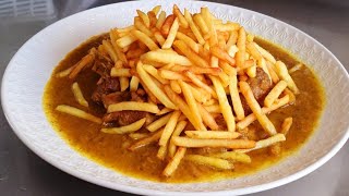 طاجين لحم الغنمي ببطاطا مقلية tajin lahem ghanmi b frite [upl. by Venditti]