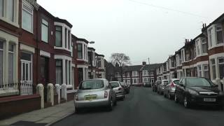 Driving On Marchfield Road Kingfield Road amp Devonfield Road Liverpool England 12th February 2012 [upl. by Sanferd106]