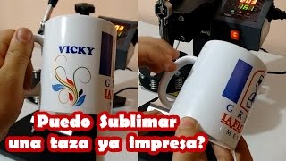 Sublimar espacios blancos en taza ya impresa o sublimada [upl. by Ailahk]