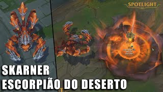 Skarner Escorpião do Deserto  Rework 2024  Skin Spotlight Previa [upl. by Gnex980]