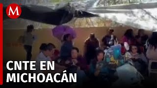 Maestros de la CNTE y padres de familia irrumpen en la Secretaría de Educación de Michoacán [upl. by Joann]