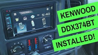 Kenwood Car Radio Installed  DDX374BT  4K [upl. by Aelyak]