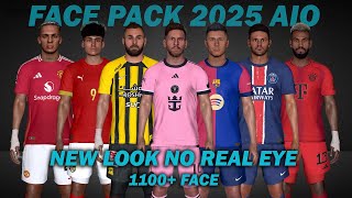 PES 2017 NEW FACEPACK UPDATE 20242025 AIO  NO REAL EYE [upl. by Alenas666]