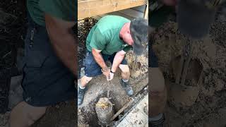 How To Get A Broken Wooden Fence Post Out [upl. by Athiste]