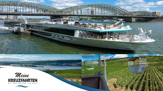 MS Adora Flusskreuzfahrt mit dem Schiff von Phoenix Reisen Köln  Rüdesheim  Mainz  Frankfurt [upl. by Grimbald]