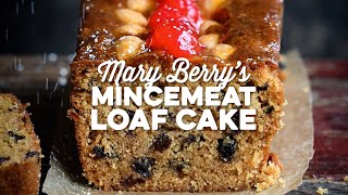 Mary Berry Mincemeat Loaf Cake Air Fryer or Oven  Supergolden Bakes [upl. by Ecneret690]