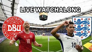 ENGLAND VS DENMARK LIVE WATCHALONG EURO 2024 [upl. by Stila]