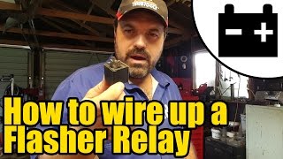 How to wire up a Flasher relay 1927 [upl. by Wadlinger]