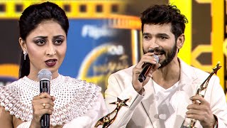 Diganth Manchale amp Shubha Rakshas amazing speeches after receiving the Best Supporting Actor Awards [upl. by Darbie674]