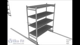 EKO FIT HD Shelving system  Scaffalatura compattabile [upl. by Atnovart]