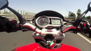 MV Brutale 1090R Vs Kawy Ninja ZX6R 80250 Kmh [upl. by Keiryt]