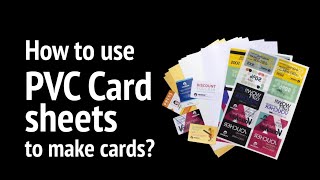 How to use inkjet printable PVC sheets for cards [upl. by Ocirema866]