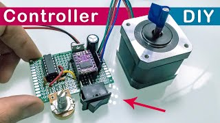 Stepper Motor Controller Without Arduino or Microcontrollers  Simple DIY [upl. by Donovan]