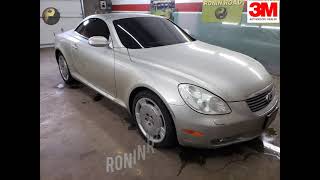 2002 Lexus SC430 Windshield Tint 50 and Smoked Taillghts 3M Before and After [upl. by Celeski]