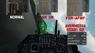 DCS World 2560×1440 Setting FSR OffFSRFSRAFMF [upl. by Ardnu]