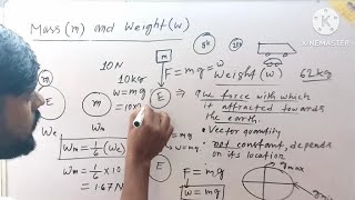 Gravitation part 4 mass vs weight mass weight gravitation [upl. by Aninaig632]