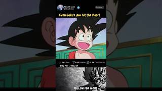 Even Goku Jaw hit the Floor   Anime  Dragon Ball Series [upl. by Leta]