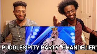 Puddles Pity Party Sad Clown Stuns Crowd with Sias quotChandelierquot  AGT 2017 REACTION [upl. by Leahci576]