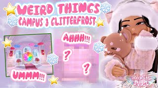 WEIRD THINGS ARE 😳HAPPENING👀  Royale High Glitterfrost [upl. by Kcam730]