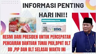 INFORMASI PENTING MULAI HARI INI UNTUK PENERIMA BANTUAN SOSIAL TAHUN 2024 PKHBPNTBLT DAN PIP [upl. by Ahsinwad]