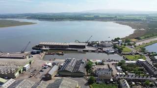 Glasson Dock Lancashire uk A birds Eye View  May 2020 [upl. by Haveman]