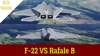 F22 VS Rafale B dcsworld [upl. by Skipper259]