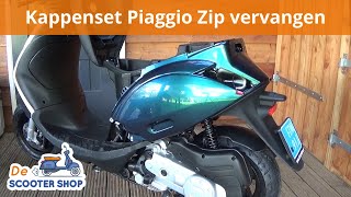 Piaggio Zip SP kappenset monteren  Montagevideo  De Scooter Shop [upl. by Garrity594]