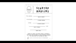 Founder Institute OneSentence Pitch Format Startup Madlibs explained by VC Benjamin Chong in Sydney [upl. by Aowda989]