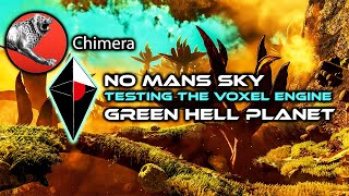 Testing the NMS Voxel EngineCHIMERA TESTINGBIZARRE GREEN HELL PLANET [upl. by Ennayhc]