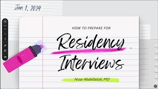 Residency amp Fellowship Interviews  Part 2 [upl. by Lisan]