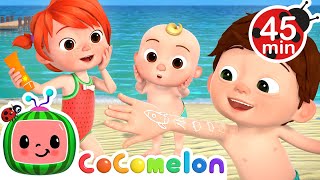 Beach Song ☀️ Sunscreen Safety at the Beach  MORE CoComelon Nursery Rhymes amp Kids Songs [upl. by Boothman]