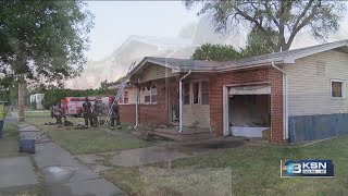 Fire causes significant damage to south Wichita house [upl. by Coulter]