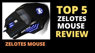 Top 5 Best Zelotes Mouse Review  Zelotes Gaming Mouse 2023  Latest Version Zelotes Mice For Gaming [upl. by Luhem]