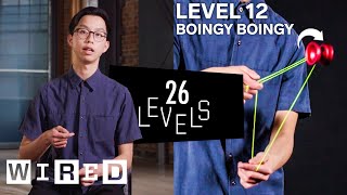 26 Levels of YoYo Tricks Easy to Complex  WIRED [upl. by Ardell]