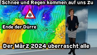 wetter in Deutschland Ein starker Polarabstieg Anfang März 2024 mit viel Schnee [upl. by Darill]