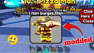 😱 Summoning Titan Burger Man In toilet tower defense modded [upl. by Nosila]