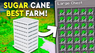 Minecraft BEST SUGAR CANE FARM 121  Java amp Bedrock  5000 PERHR [upl. by Annaed]