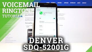 How to Turn on Voicemail Notifications in DENVER SDQ52001G  Change Notifications [upl. by Perot]