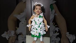 flower song🥰🎤💐nidhi expressionqueen ownvoice actionsong flowersong fancydress fashionshow [upl. by Anelehs]