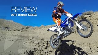 2016 Yamaha YZ250X Review  MotoUSA [upl. by Noissap]